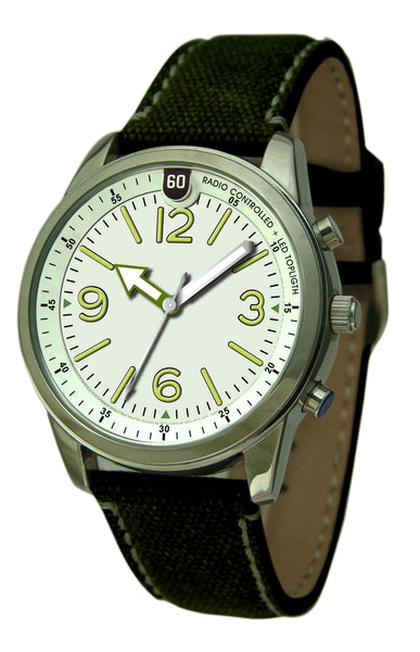 Military Radio Controlled Super Light LED Watch